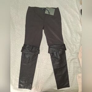 Lloyd Klein Black Faux Leather Pants